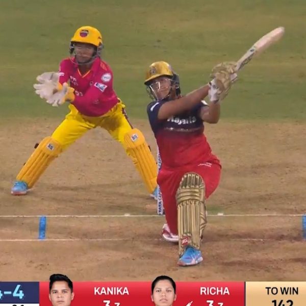 six-match-18-up-warriorz-vs-royal-challengers-bengaluru-wpl-2025-richa-ghosh-six-6369779343112.Click to read full article.