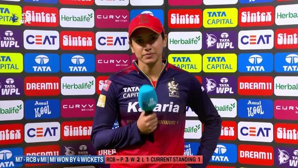 post-match-interviews-match-7-royal-challengers-bengaluru-vs-mumbai-indians-wpl-2025-smriti-mandhana-interview-6369152573112.Click to read full article.