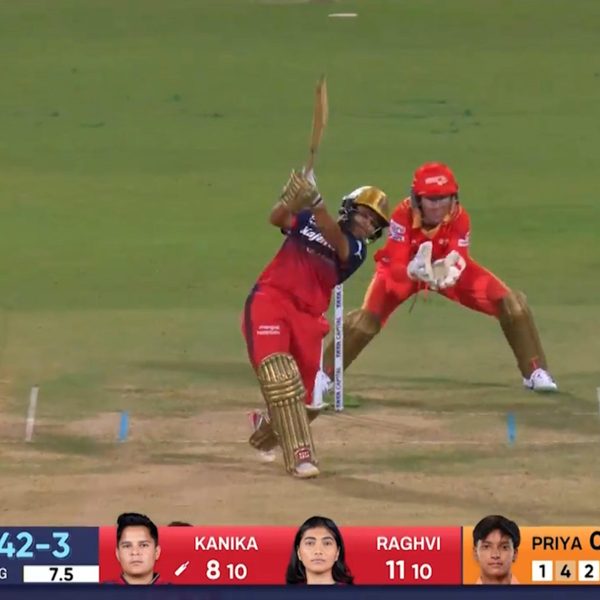 six-match-12-royal-challengers-bengaluru-vs-gujarat-giants-wpl-2025-kanika-ahuja-six-6369396285112.Click to read full article.