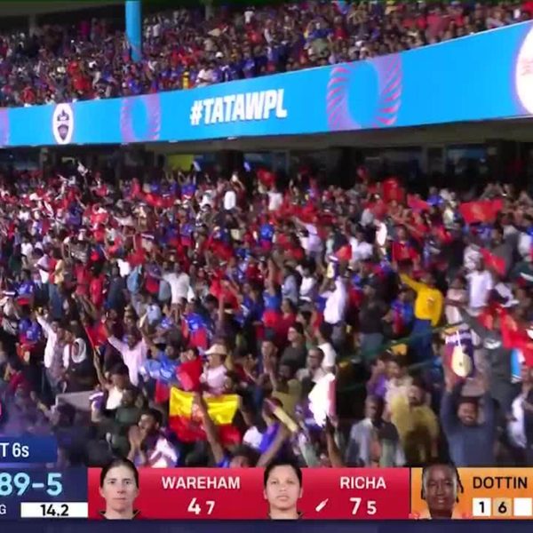 six-match-12-royal-challengers-bengaluru-vs-gujarat-giants-wpl-2025-richa-ghosh-six-6369398756112.Click to read full article.