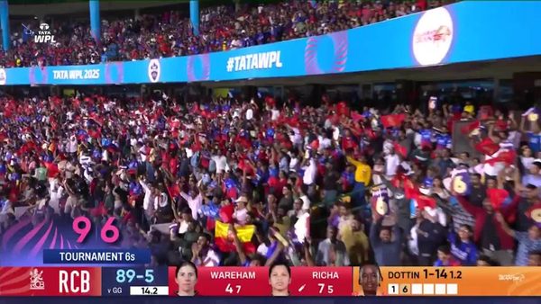 six-match-12-royal-challengers-bengaluru-vs-gujarat-giants-wpl-2025-richa-ghosh-six-6369398756112.Click to read full article.