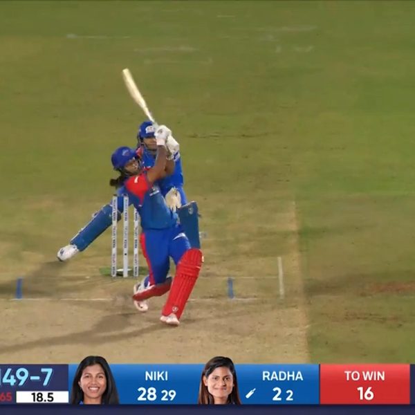 six-match-2-mumbai-indians-vs-delhi-capitals-wpl-2025-radha-yadav-six-6368886724112.Click to read full article.