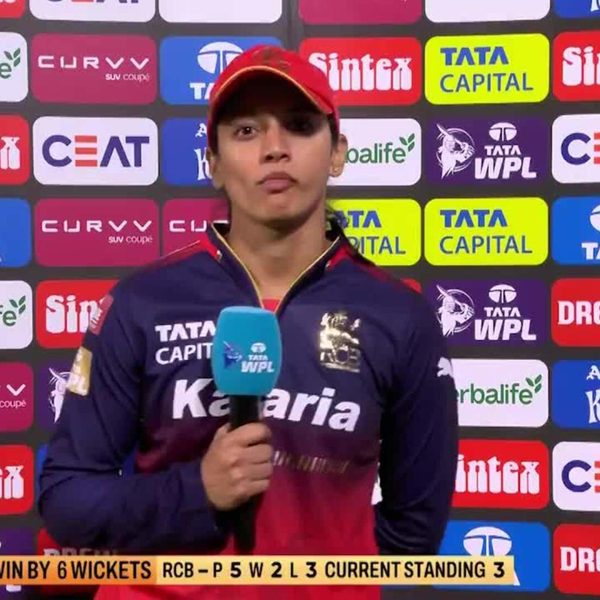post-match-interviews-match-12-royal-challengers-bengaluru-vs-gujarat-giants-wpl-2025-smriti-mandhana-interview-6369404129112.Click to read full article.