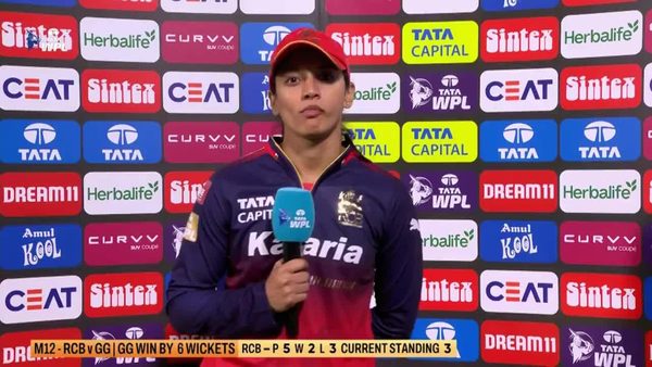 post-match-interviews-match-12-royal-challengers-bengaluru-vs-gujarat-giants-wpl-2025-smriti-mandhana-interview-6369404129112.Click to read full article.