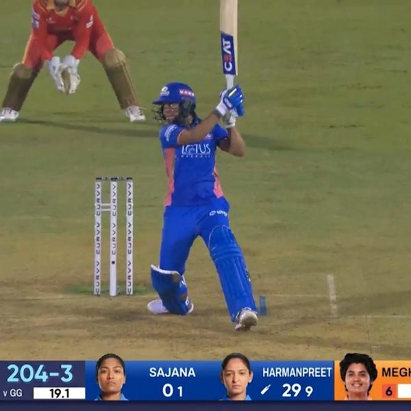 six-eliminator-mumbai-indians-vs-gujarat-giants-wpl-2025-harmanpreet-kaur-six-6369971822112.Click to read full article.