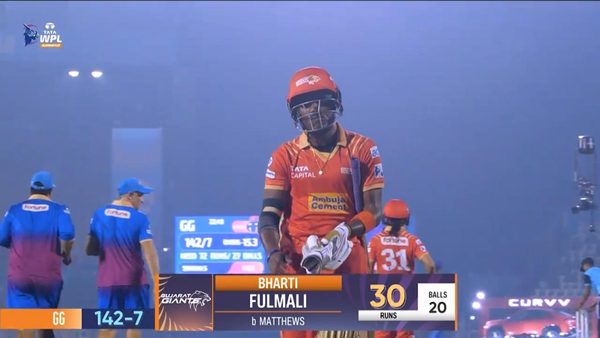 wicket-eliminator-mumbai-indians-vs-gujarat-giants-wpl-2025-bharti-fulmali-wicket-6369980349112.Click to read full article.