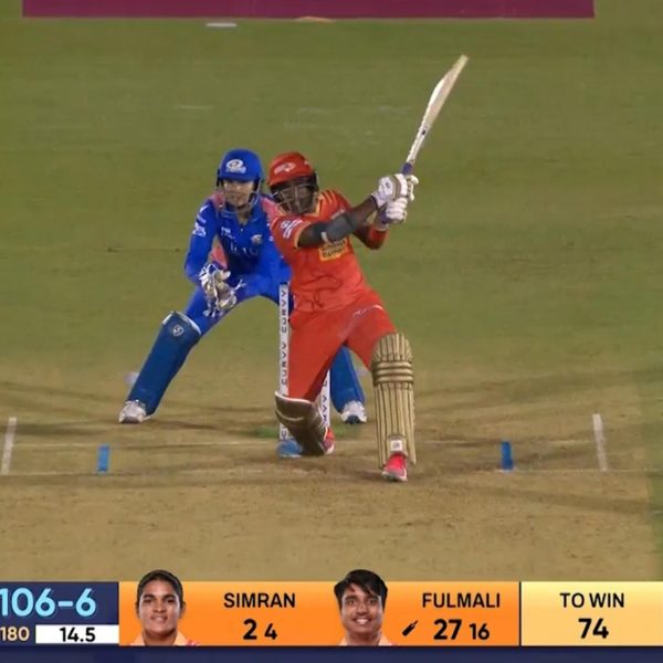 six-match-19-mumbai-indians-vs-gujarat-giants-wpl-2025-bharti-fulmali-six-6369849445112.Click to read full article.