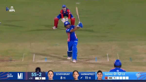 six-match-13-delhi-capitals-vs-mumbai-indians-wpl-2025-harmanpreet-kaur-six-6369442270112.Click to read full article.