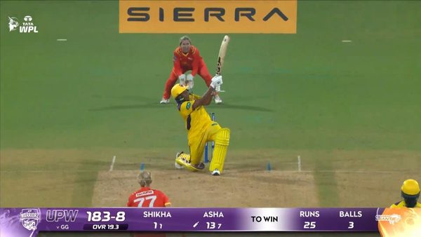 six-match-2-up-warriorz-vs-gujarat-giants-wpl-2026-asha-sobhana-six-6387521751112.Click to read full article.