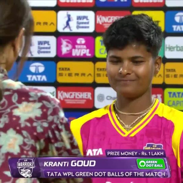 tata-wpl-green-dot-balls-of-the-match-match-10-up-warriorz-vs-mumbai-indians-wpl-2026-kranti-goud-6387862011112.Click to read full article.