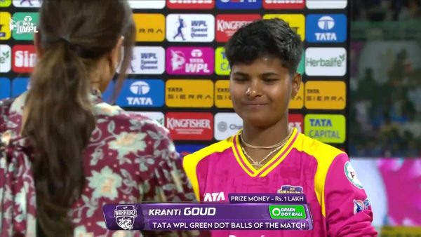 tata-wpl-green-dot-balls-of-the-match-match-10-up-warriorz-vs-mumbai-indians-wpl-2026-kranti-goud-6387862011112.Click to read full article.