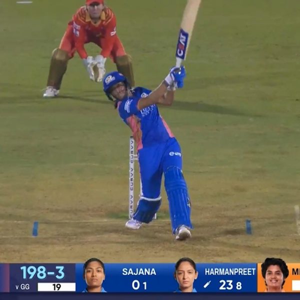six-eliminator-mumbai-indians-vs-gujarat-giants-wpl-2025-harmanpreet-kaur-six-6369972772112.Click to read full article.