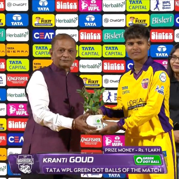 tata-wpl-green-dot-balls-of-the-match-match-14-gujarat-giants-vs-up-warriorz-wpl-2026-kranti-goud-6388098761112.Click to read full article.